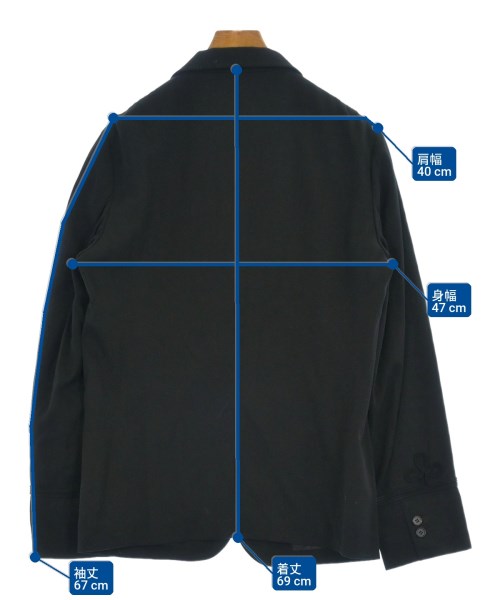 CABANE de zucca（カバンドズッカ）テーラードジャケット 黒 サイズ:-(M位) メンズ/2200627345043