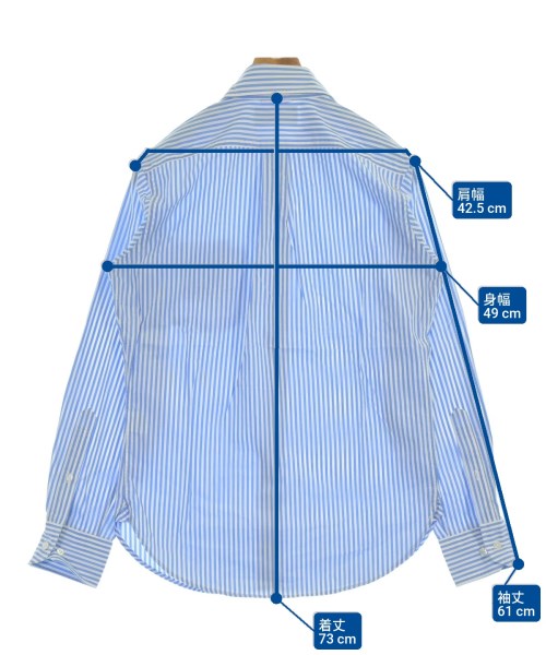 CABANE de zucca（カバンドズッカ）カジュアルシャツ 青 サイズ:S メンズ/2200629490031