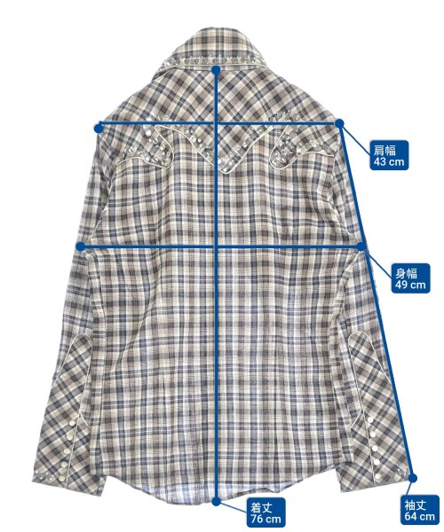 CABANE de zucca（カバンドズッカ）カジュアルシャツ 紺 サイズ:M メンズ/2200658863769