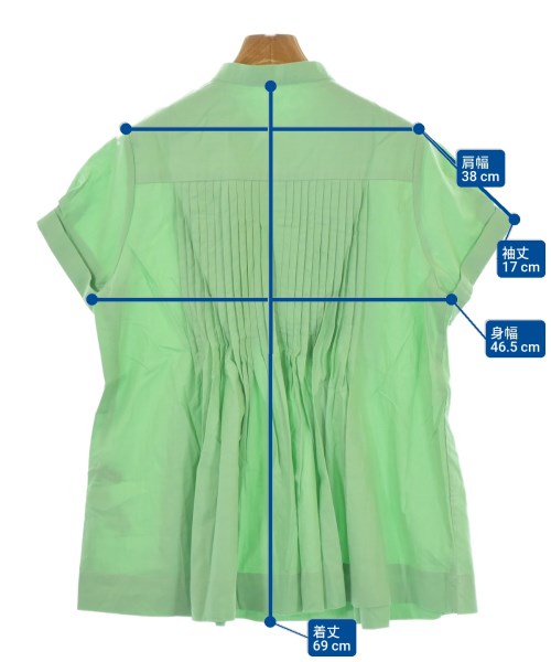 ATSURO TAYAMA（アツロータヤマ）ブラウス 緑 サイズ:36(S位) レディース/2200674874046