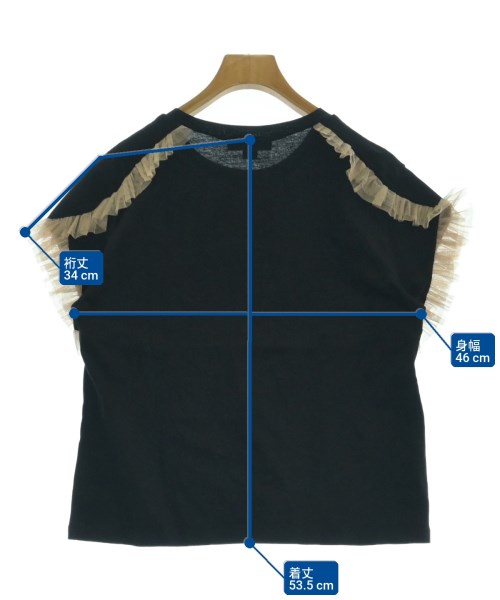 ATSURO TAYAMA（アツロータヤマ）Tシャツ・カットソー 黒 サイズ:36(S位) レディース/2200716892052