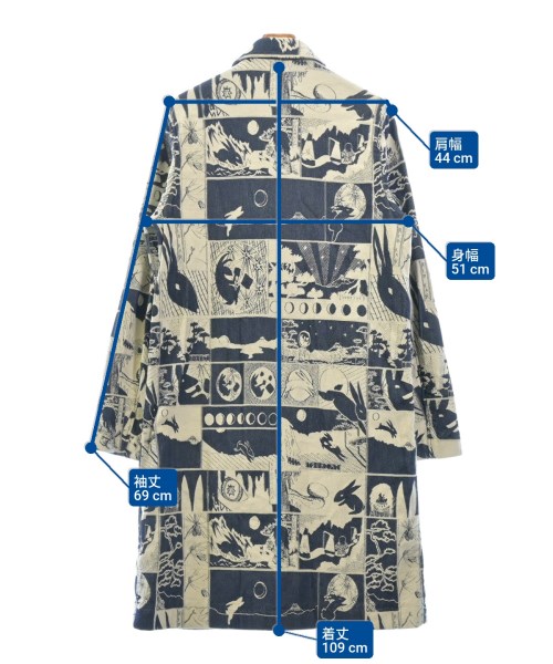 RED EAR PAUL SMITH（レッドイアーポールスミス）ステンカラーコート 紺 サイズ:L メンズ/2200621380033