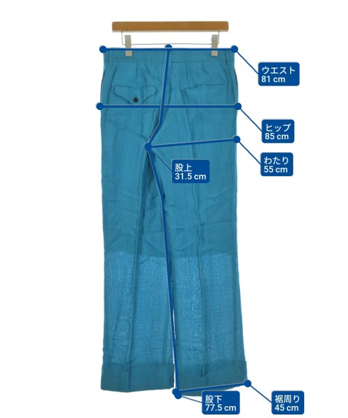 TOGA（トーガ）スラックス 青 サイズ:38(M位) レディース/2200638239034