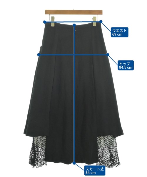 TOGA（トーガ）ロング・マキシ丈スカート 黒 サイズ:38(M位) レディース/2200625880065