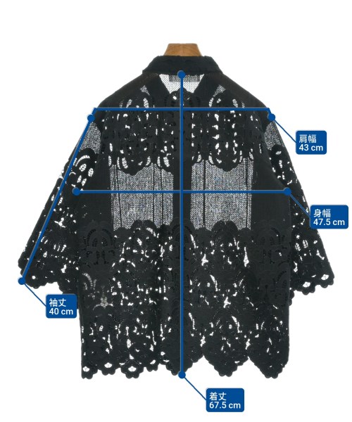 TOGA（トーガ）カジュアルシャツ 黒 サイズ:38(M位) レディース/2200644201056