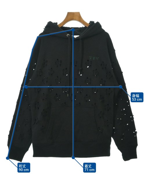 TOGA（トーガ）パーカー 黒 サイズ:38(M位) レディース/2200630036082