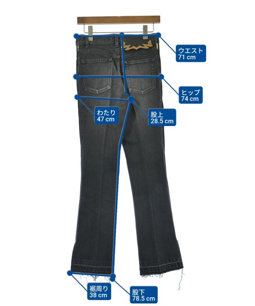 TOGA（トーガ）デニムパンツ 黒 サイズ:XS レディース/2200631938279