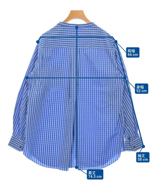 TOGA（トーガ）カジュアルシャツ 青 サイズ:38(M位) レディース/2200619559038