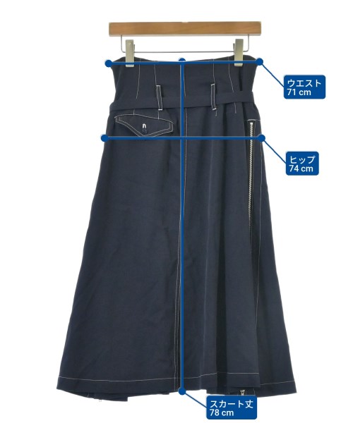 TOGA（トーガ）ロング・マキシ丈スカート 紺 サイズ:34(XS位) レディース/2200618959020