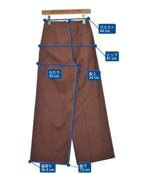TOGA（トーガ）スラックス 茶 サイズ:36(S位) レディース/2200697285379