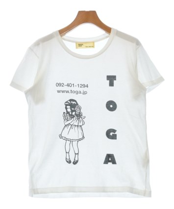 TOGA トーガ Tシャツ・カットソー レディース 【古着】【中古】 TOGA（トーガ）Tシャツ・カットソー 白 サイズ:0(XS位) レディース