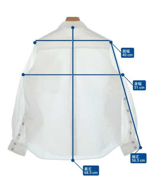 TOGA（トーガ）カジュアルシャツ 白 サイズ:36(S位) レディース/2200653827056