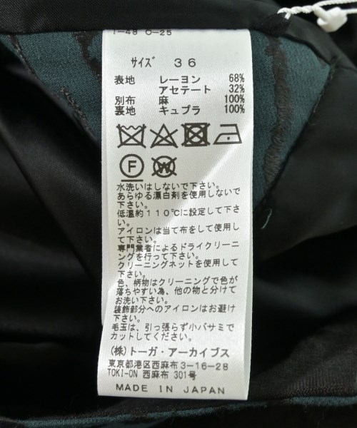 TOGA（トーガ）ワンピース 緑 サイズ:36(S位) レディース/2200708814154