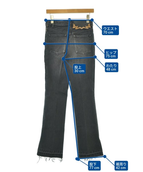 TOGA（トーガ）デニムパンツ 黒 サイズ:XS レディース/2200664713508