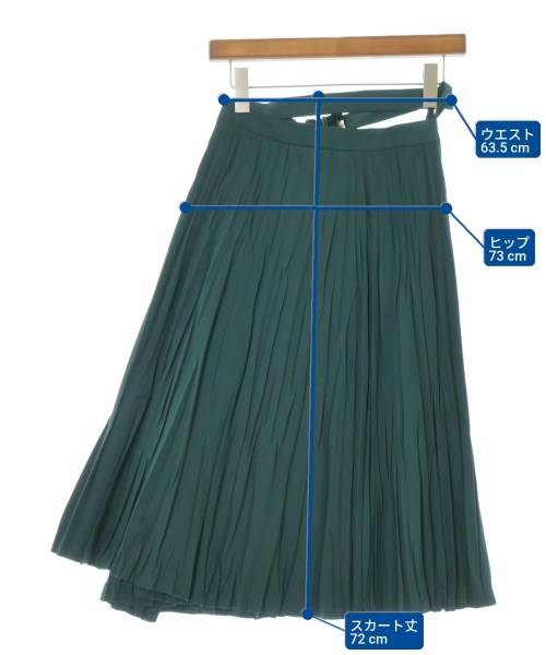 TOGA（トーガ）ロング・マキシ丈スカート 緑 サイズ:34(XS位) レディース/2200684153162