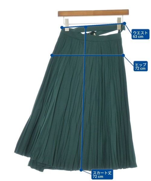 TOGA（トーガ）ロング・マキシ丈スカート 緑 サイズ:34(XS位) レディース/2200684153179