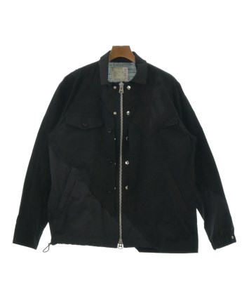 サカイ　sacai ブラックブルゾン　ショート丈　半袖　サイズ2 sacai（サカイ） 【値下げ】sacai 25SS レザージャケット 25-07632