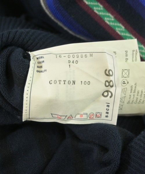 sacai（サカイ）ニット・セーター 紺 サイズ:1(S位) メンズ/2200553526035