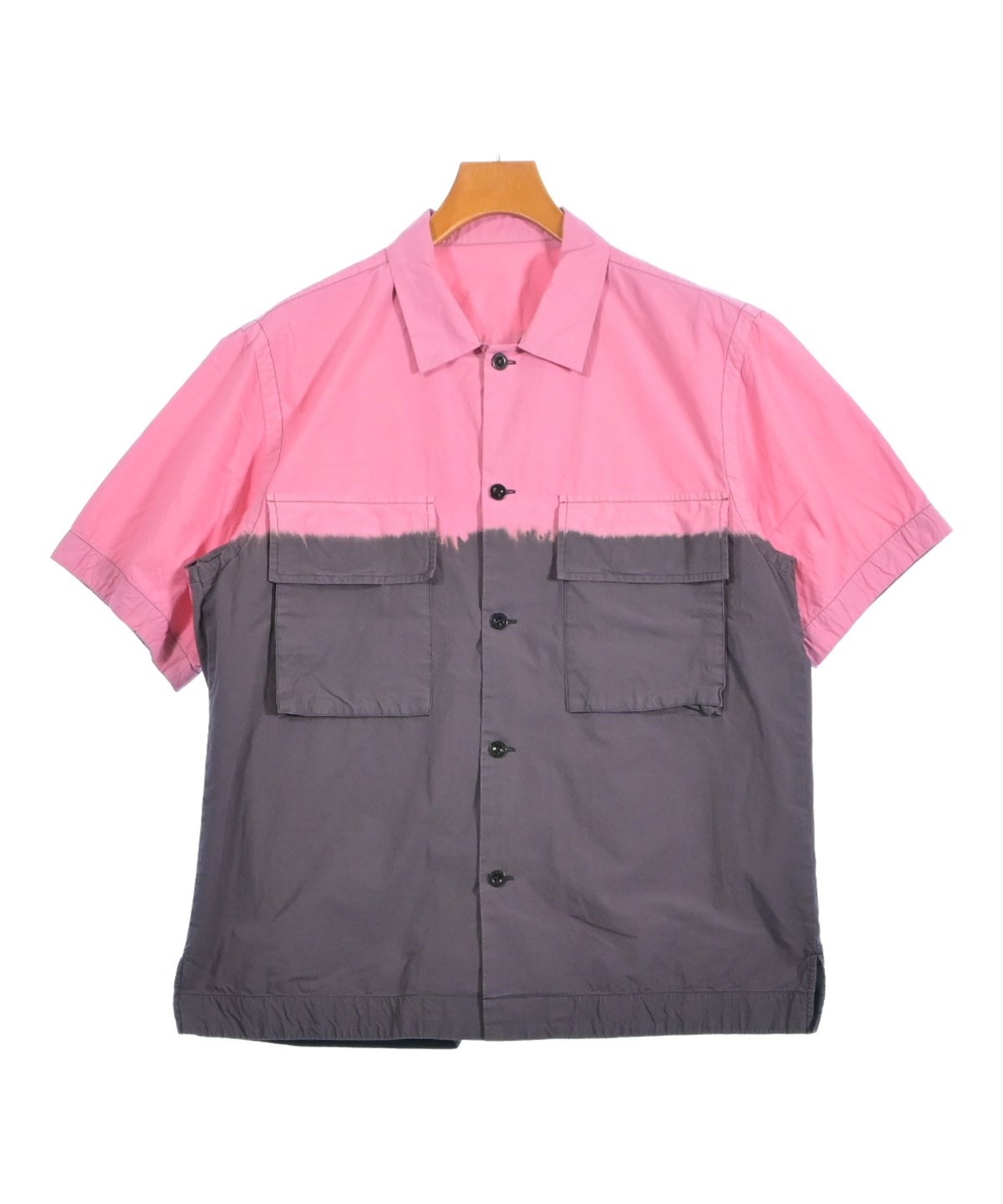 sacai シャツ　異素材　美品 sacai（サカイ）カジュアルシャツ グレー サイズ:3(L位) メンズ