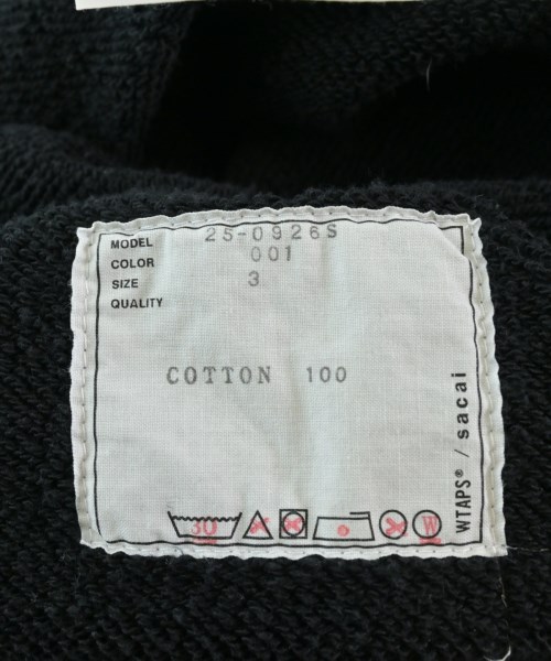 sacai（サカイ）スウェット 黒 サイズ:3(L位) メンズ/2200635038029