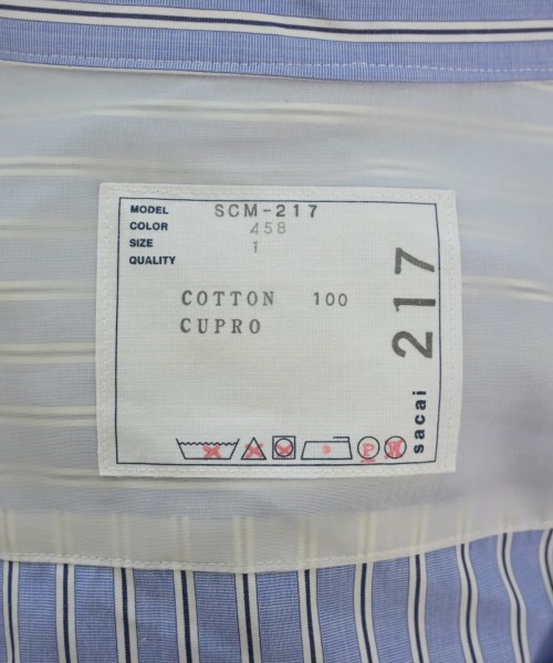 sacai（サカイ）カジュアルシャツ 青 サイズ:1(S位) メンズ/2200637073035