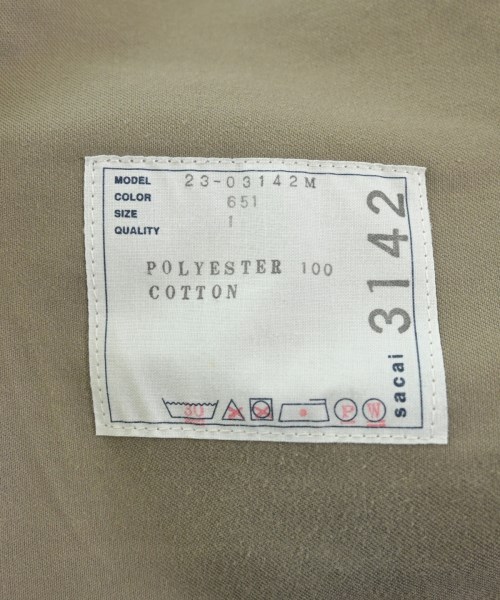 sacai（サカイ）カーゴパンツ ベージュ サイズ:1(S位) メンズ/2200637823043