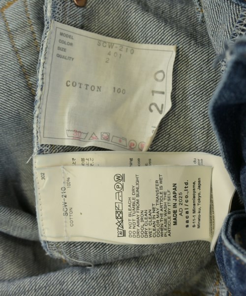 sacai（サカイ）デニムパンツ 青 サイズ:2(M位) メンズ/2200636391024