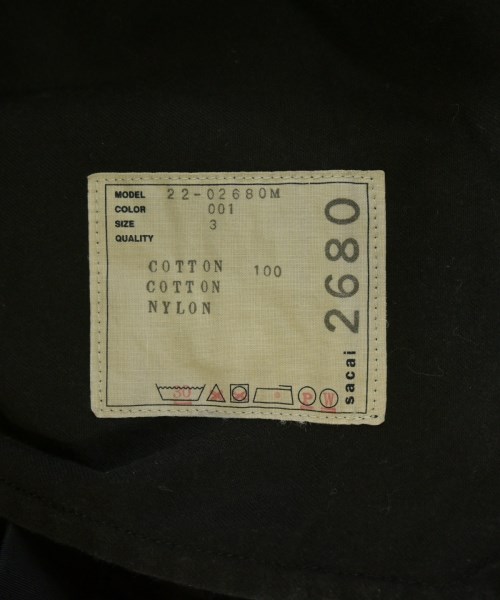 sacai（サカイ）その他 黒 サイズ:3(L位) メンズ/2200636391031