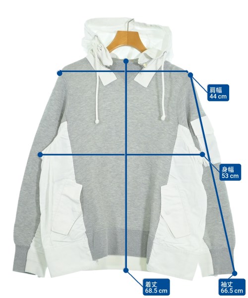 sacai（サカイ）パーカー グレー サイズ:3(L位) メンズ/2200636391086