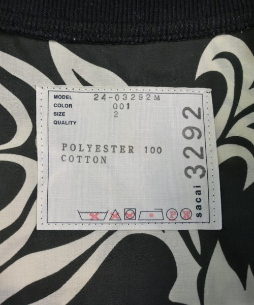 sacai（サカイ）カジュアルシャツ 黒 サイズ:XS メンズ/2200638125030