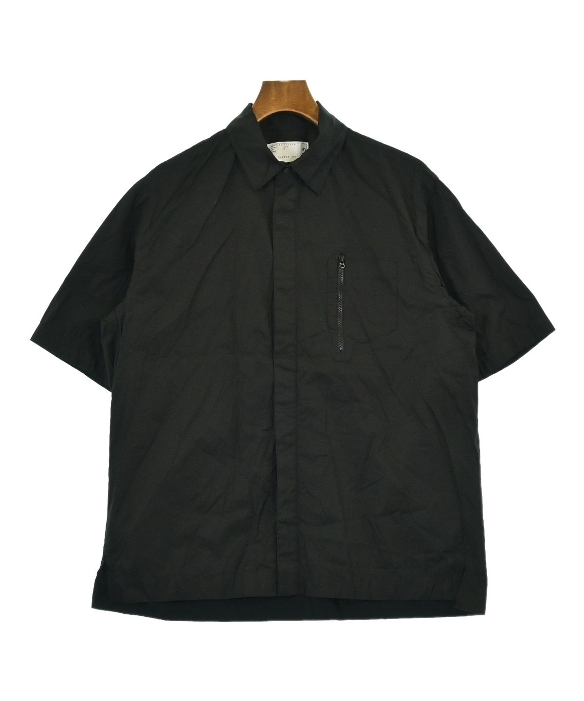 sacai（サカイ）カジュアルシャツ 黒 サイズ:3(L位) メンズ