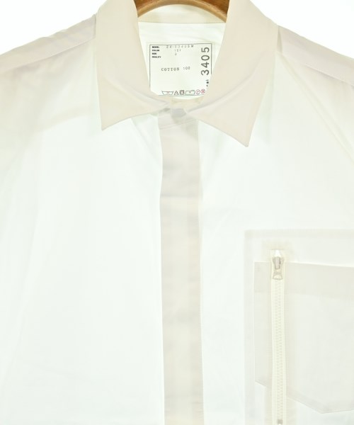 sacai（サカイ）カジュアルシャツ 白 サイズ:3(L位) メンズ/2200622449074