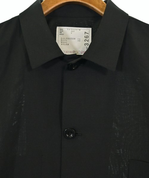 sacai（サカイ）カジュアルシャツ 黒 サイズ:3(L位) メンズ/2200622449081