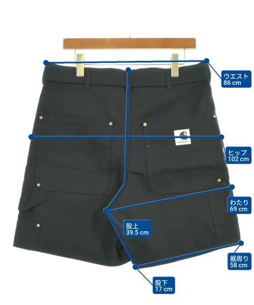 sacai（サカイ）ショートパンツ 黒 サイズ:3(L位) メンズ/2200622449111