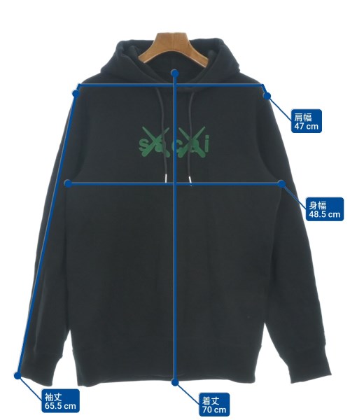 sacai（サカイ）パーカー 黒 サイズ:2(M位) メンズ/2200637774123