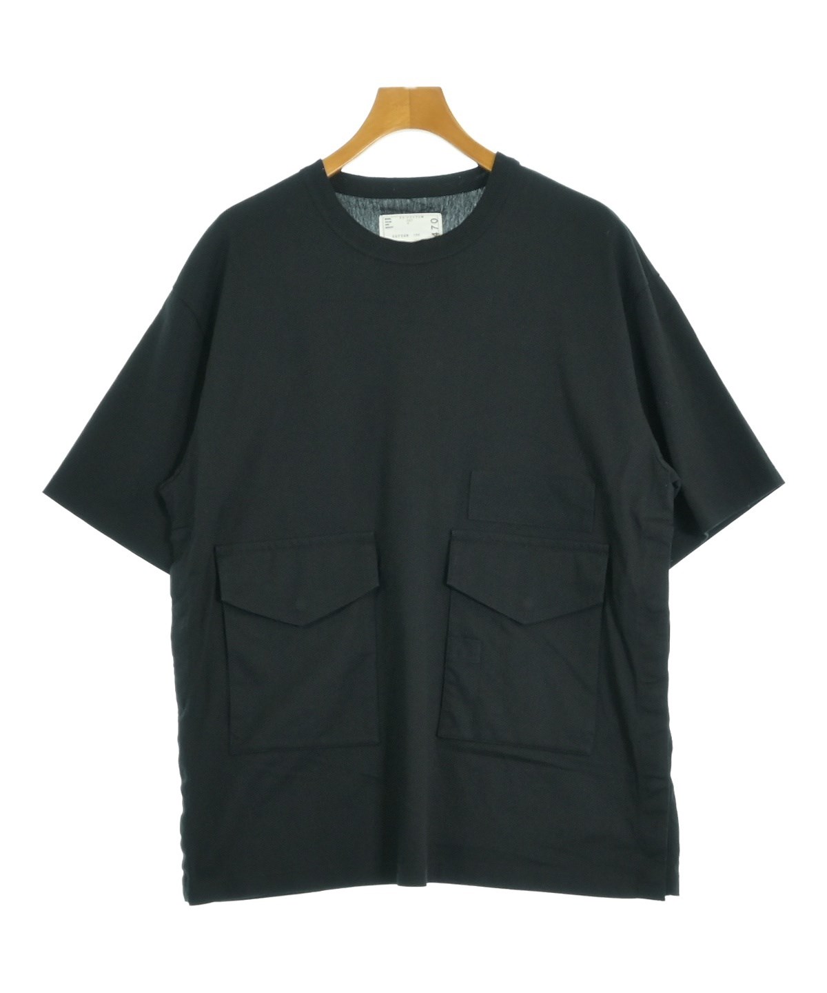 sacai（サカイ）Tシャツ・カットソー 黒 サイズ:4(XL位) メンズ