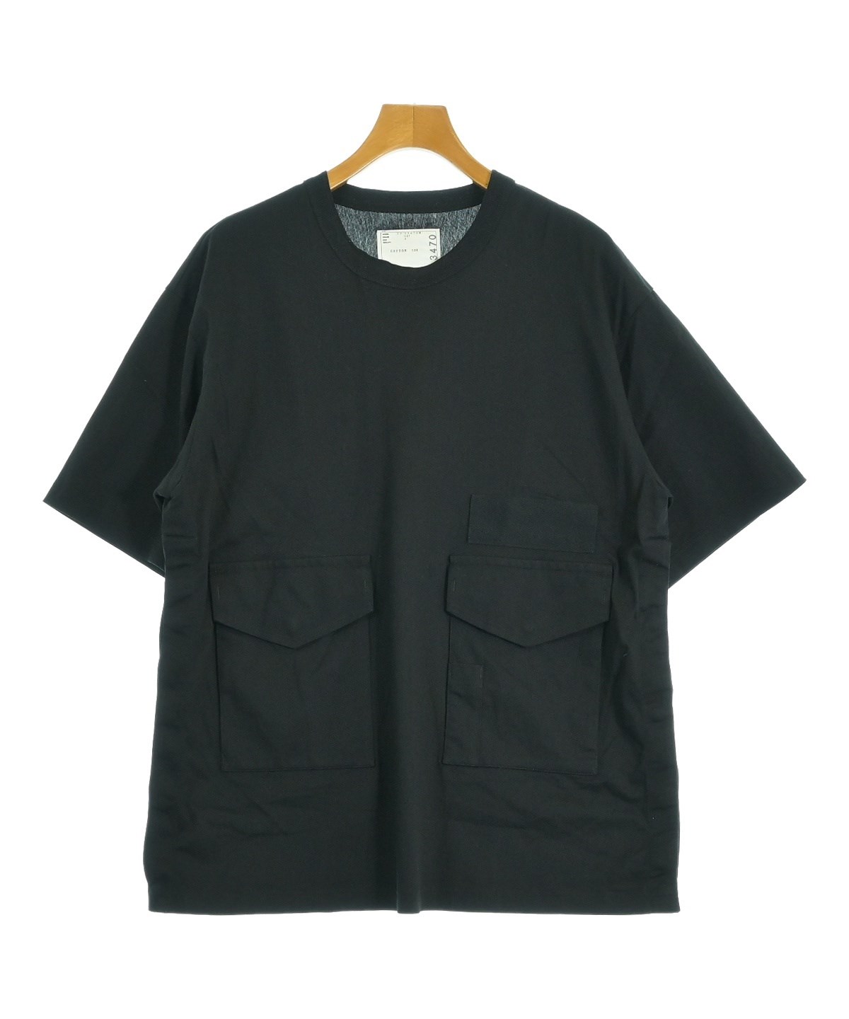 sacai（サカイ）Tシャツ・カットソー 黒 サイズ:4(XL位) メンズ