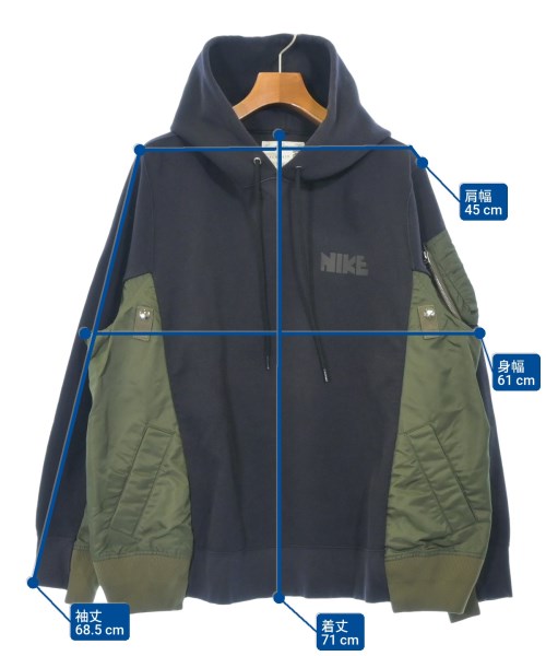 sacai（サカイ）パーカー 紺 サイズ:XL メンズ/2200637084031