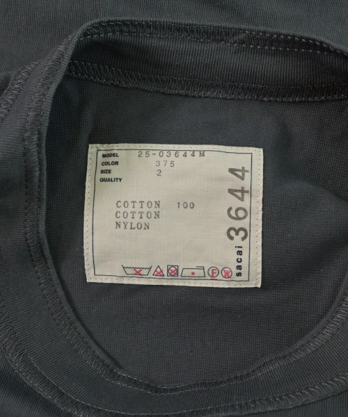 sacai（サカイ）Tシャツ・カットソー グレー サイズ:2(M位) メンズ/2200625966127