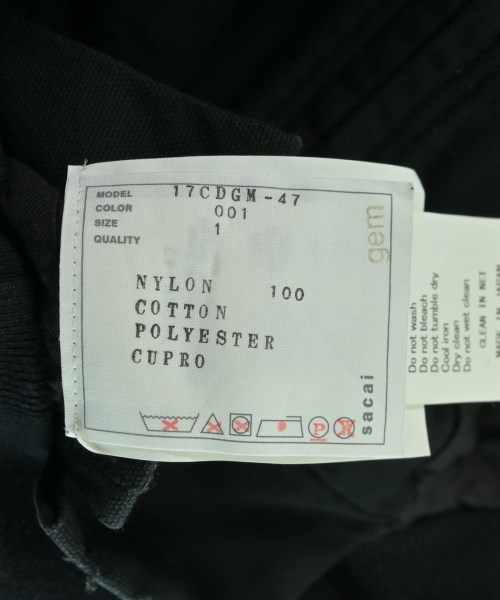 sacai（サカイ）その他 黒 サイズ:1(S位) メンズ/2200624414025