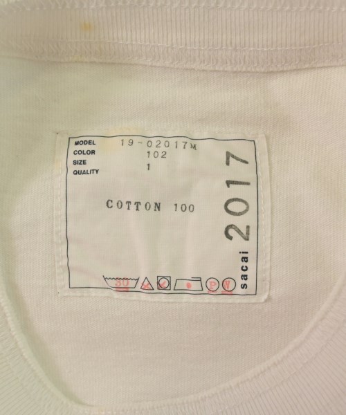 sacai（サカイ）Tシャツ・カットソー 白 サイズ:1(S位) メンズ/2200639900025