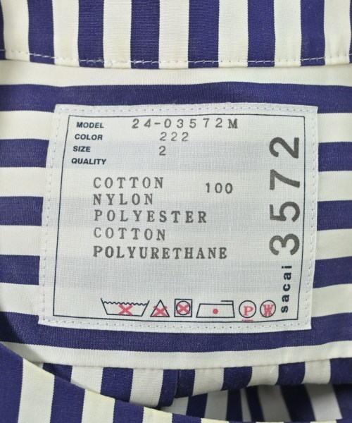 sacai（サカイ）カジュアルシャツ 白 サイズ:2(M位) メンズ/2200640459079