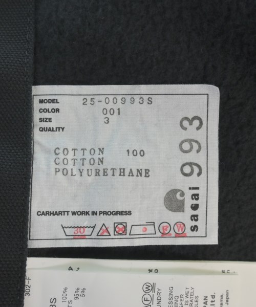 sacai（サカイ）パーカー 黒 サイズ:3(L位) メンズ/2200640777029