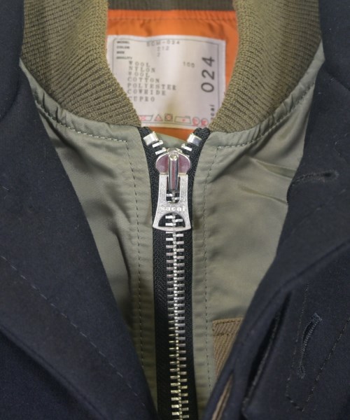 sacai（サカイ）ステンカラーコート 紺 サイズ:2(M位) メンズ/2200641021015