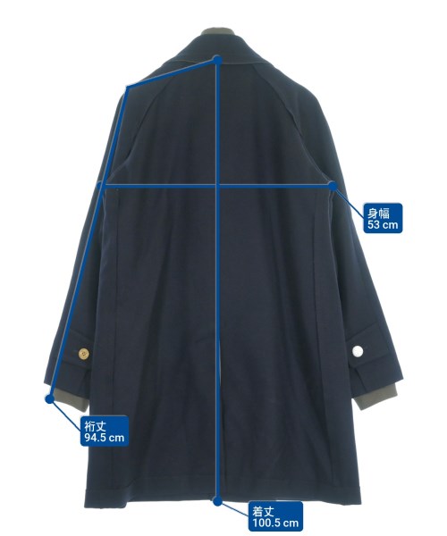 sacai（サカイ）ステンカラーコート 紺 サイズ:2(M位) メンズ/2200641021015