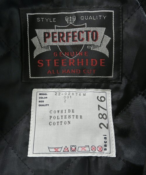 sacai（サカイ）ライダース 黒 サイズ:2(M位) メンズ/2200641869013