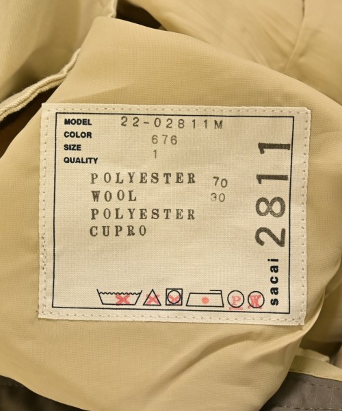sacai（サカイ）その他 ベージュ サイズ:1(S位) メンズ/2200642806116