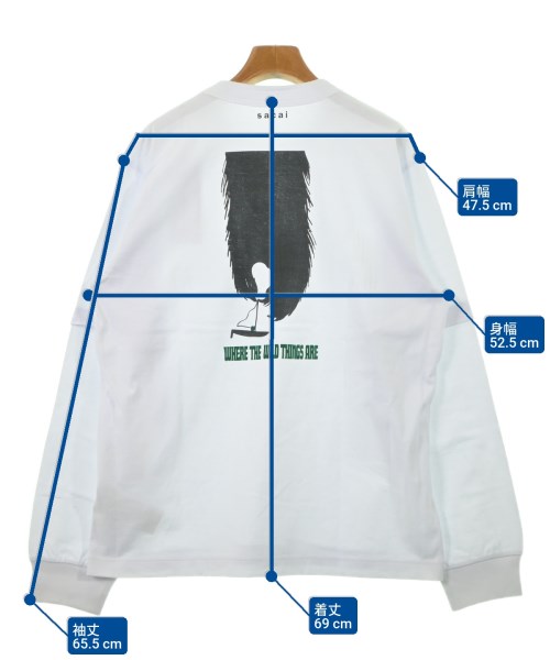 sacai（サカイ）Tシャツ・カットソー 白 サイズ:3(L位) メンズ/2200642957047