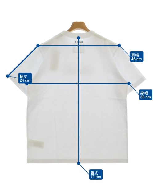 sacai（サカイ）Tシャツ・カットソー 白 サイズ:4(XL位) メンズ/2200636452114