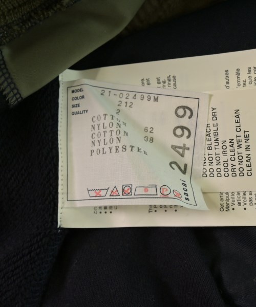 sacai（サカイ）スウェット 紺 サイズ:2(M位) メンズ/2200643846012